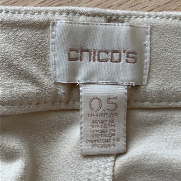 Cream suede pants - Picture 2 of 2